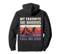 Mis Amigos de esquí Favoritos me Llaman papá Funny Skiing Sudadera con Capucha
