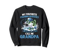 Mis amigos de pesca favoritos me llaman abuelo pescador divertido Sudadera