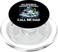 Mis amigos de pesca favoritos me llaman papá, pescador divertido PopSockets PopGrip para MagSafe
