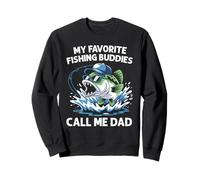 Mis amigos de pesca favoritos me llaman papá, pescador divertido Sudadera