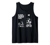 Mis amigos disfrutando de la edad apropiada pasatiempos ciclismo bicicleta Camiseta sin Mangas