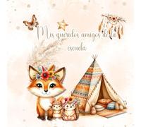 Mis amigos favoritos de la escuela - animales del bosque boho: Un libro-recuerdo interactivo para unos años escolares inolvidables