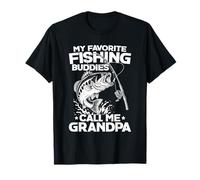Mis Amigos Favoritos de Pesca me Llaman Abuelo Pescador Camiseta