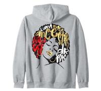 Mis antepasados Sueños Afro Negro Chica Magia Rojo Vintage Grunge Sudadera con Capucha