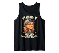 MIS Arrugas Son Solo Pistas DE Risa - Abuela Divertida Camiseta sin Mangas