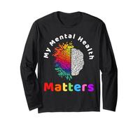 Mis Asuntos de Salud Mental ayudan a fomentar la Conciencia Hombres Mujeres Manga Larga