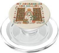 Mis bibliotecas están Llamando a Leer a los Amantes de los Libros PopSockets PopGrip para MagSafe