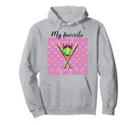 Mis chicas de softbol favoritas me llaman entrenadora de softball Pink Sudadera con Capucha
