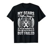 Mis Cicatrices cuentan una Historia Concienciación del Guerrero sobreviviente de cáncer de pulmón Camiseta