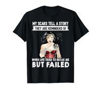 Mis Cicatrices cuentan una Historia, Son Recuerdos del Tiempo Camiseta gráfica económica