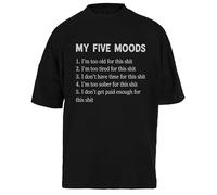 Mis Cinco Estados De Ánimo Camiseta Unisex Negra Baggy tee para Hombre Mujer T-Shirt Unisex Schwarz Baggy tee Für Männer Frauen