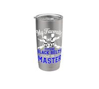Mis cinturones negros del futuro favoritos me llaman maestro de las artes marciales Vaso térmico de acero inoxidable de doble pared