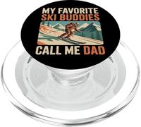 Mis compañeros de esquí Favoritos Me Llaman papá Esquiando Esquiador Día del Padre PopSockets PopGrip para MagSafe