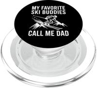 Mis compañeros de esquí Favoritos Me Llaman papá Esquiando Esquiador Día del Padre PopSockets PopGrip para MagSafe