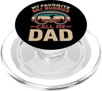 Mis compañeros de esquí Favoritos Me Llaman papá Esquiando Esquiador Día del Padre PopSockets PopGrip para MagSafe