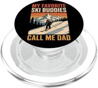 Mis compañeros de esquí Favoritos Me Llaman papá Esquiando Esquiador Día del Padre PopSockets PopGrip para MagSafe