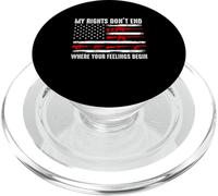 Mis Derechos no terminan Donde comienzan Tus Sentimientos, Pistola de Bandera de EE. UU. PopSockets PopGrip para MagSafe