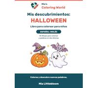Mis descubrimientos - Halloween: Libro para colorear para niños: 50 dibujos para colorear y palabras en dos idiomas