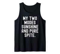 mis Dos Modos Sol y Puro Pesar Gracioso Sarcástico Camiseta sin Mangas
