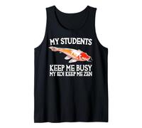 Mis Estudiantes me Mantienen Ocupado Mi Koi Keep Me Zen Camiseta sin Mangas