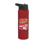 Mis estudiantes sobrevivieron a un año entero de mí profesor Stainless Steel Insulated Water Bottle