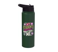 Mis estudiantes sobrevivieron a un año entero de mí profesor Stainless Steel Insulated Water Bottle