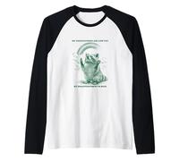 Mis expectativas Son Bajas Pero mi decepción es Raccoon Camiseta Manga Raglan