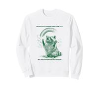 Mis expectativas Son Bajas Pero mi decepción es Raccoon Sudadera