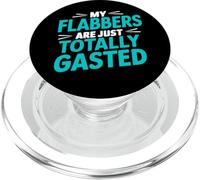 Mis flabbers están Totalmente gastados Divertido Juego de Palabras flabbergasted PopSockets PopGrip para MagSafe