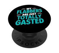 Mis flabbers están Totalmente gastados Divertido Juego de Palabras flabbergasted PopSockets PopGrip Adhesivo