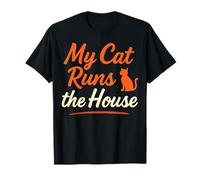 Mis Gatos dirigen la casa Amante Divertido de los Gatos Camiseta