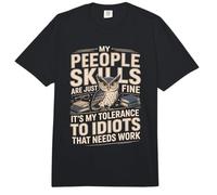 Mis Habilidades de Gente Son Solo una Buena tolerancia a los Idiotas Comfort Colors Adult Heavyweight T-Shirt