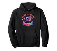 Mis Habilidades sociales Son Rusty Skull Rainbow Sudadera con Capucha