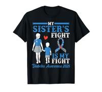 Mis Hermanas luchan contra la Diabetes es mi Conciencia de Lucha 2026 Apoyo Camiseta