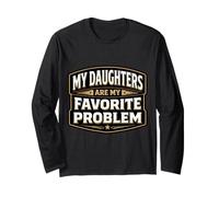 Mis Hijas Son mi Problema Favorito, Divertido Día del Padre, papá Manga Larga