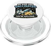 Mis Hijos están vacunados Eres Bienvenido Divertido PopSockets PopGrip para MagSafe