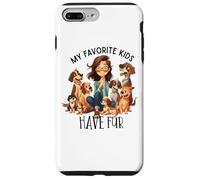 Mis Hijos Favoritos Tienen Perros Lindos de Piel Carcasa para iPhone 7 Plus/8 Plus
