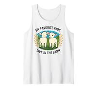Mis hijos favoritos viven en el granero Lindo Cordero Divertido Humor de granja Camiseta sin Mangas