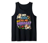Mis Hijos me Llaman mah, Divertido mamá Granja Diciendo Broma Amante de la Cabra Camiseta sin Mangas