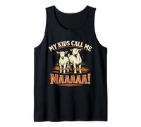 Mis Hijos me Llaman mah, Divertido mamá Granja Diciendo Broma Amante de la Cabra Camiseta sin Mangas