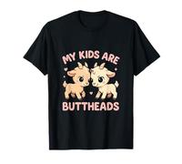 Mis Hijos Son Buttheads Divertido Cabra Amante Cabra Mamá Granjero Camiseta