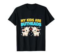 Mis Hijos Son Buttheads Divertido Cabra Amante Cabra Mamá Granjero Camiseta