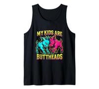 Mis Hijos Son Buttheads Divertido Cabra Amante Cabra Mamá Granjero Camiseta sin Mangas