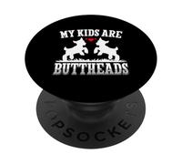 Mis Hijos Son Buttheads Divertido Cabra Amante Cabra Mamá Granjero PopSockets PopGrip Adhesivo