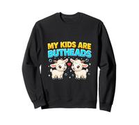 Mis Hijos Son Buttheads Divertido Cabra Amante Cabra Mamá Granjero Sudadera