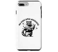 Mis Hijos Tienen Bigotes, Lindo Gato Mapache Carcasa para iPhone 7 Plus/8 Plus