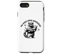 Mis Hijos Tienen Bigotes, Lindo Gato Mapache Carcasa para iPhone SE (2020) / 7/8