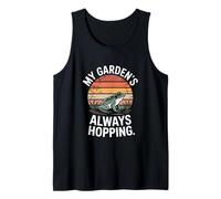 Mis Jardines Siempre Saltando Rana jardín Linda Escena Camiseta sin Mangas