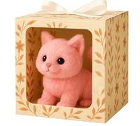 Mis Juguetes realistas para Gatos, Gatito Robot Inteligente, Movimientos y Sonidos realistas, aportan alegría y Calidez sin Fin, para niños, Adultos y Personas Mayores. Pink