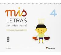 MIS LETRAS 4 CON ENLACE INICIAL VERSION CUADRICULA - 9788468030210